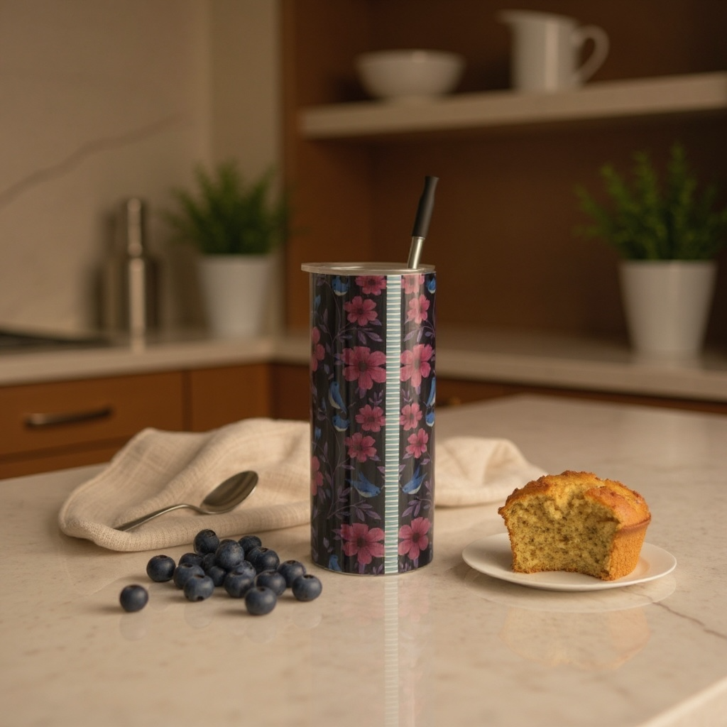 Songbird Bloom Plum Water Bottle