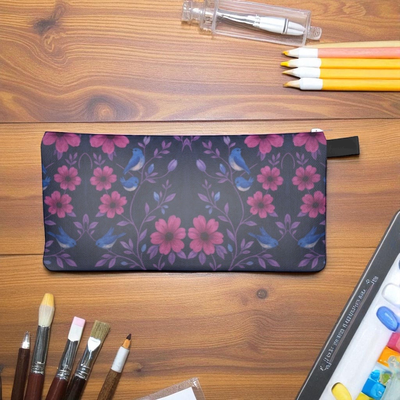 Songbird Bloom Plum Pencil Case