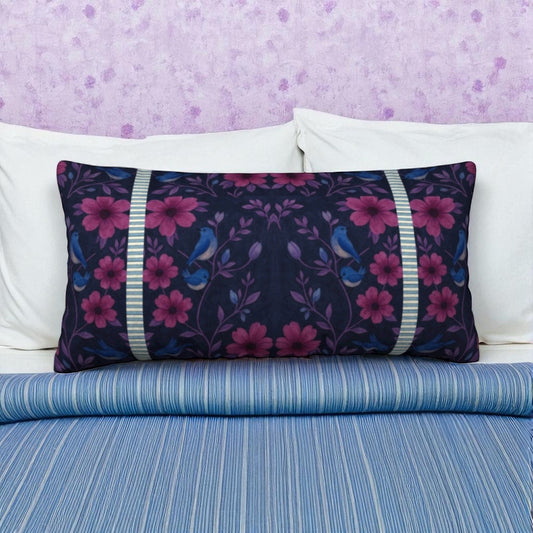 Songbird Bloom Plum 24 x 12 Pillow Cover