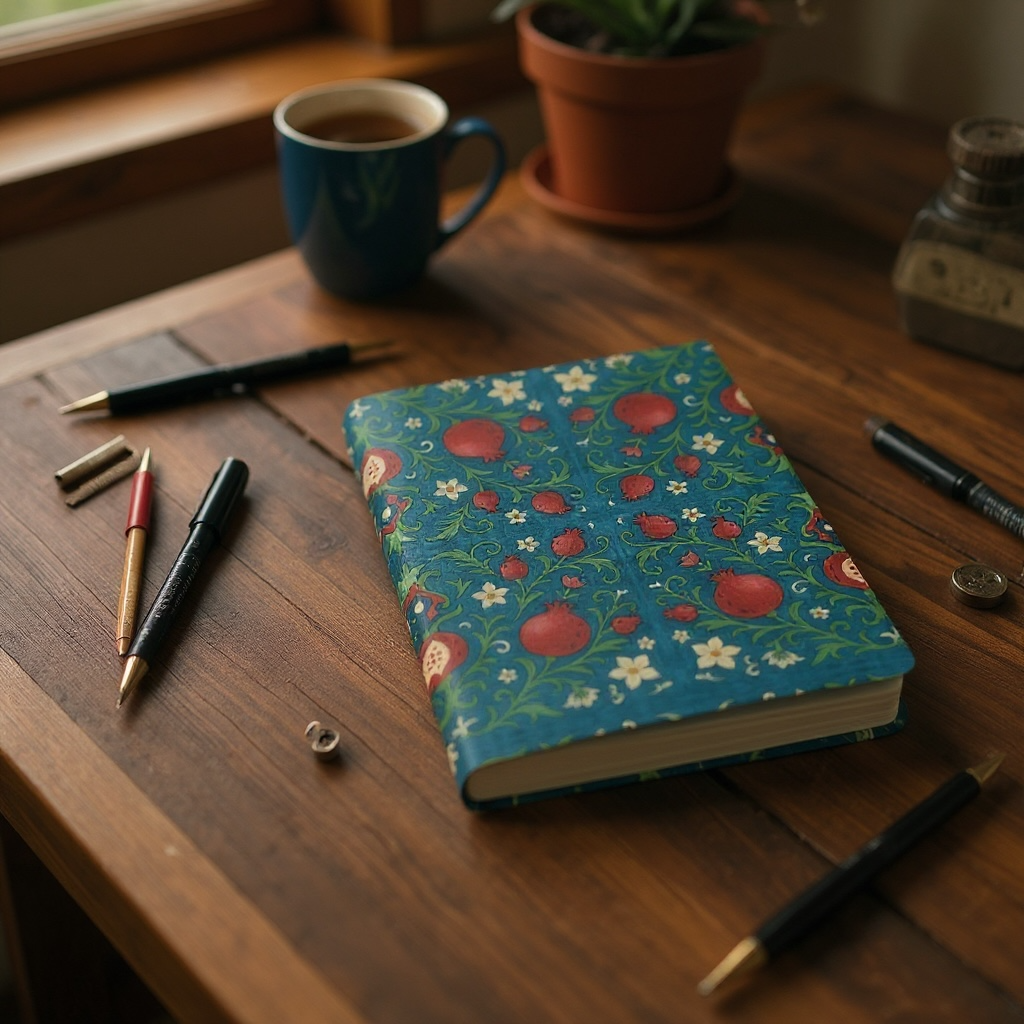 Winter Pomegranates Notebook