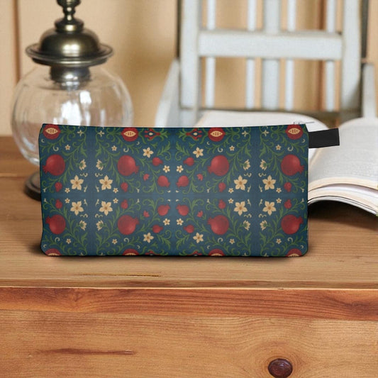 Winter Pomegranates Pencil Case