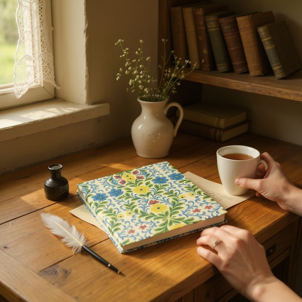 Jardin Provencale Goldenrod Notebook