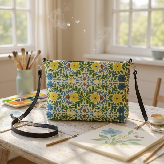 Jardin Provencale Goldenrod Crossbody