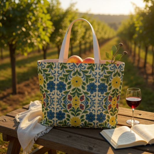 Jardin Provencale Goldenrod Tote