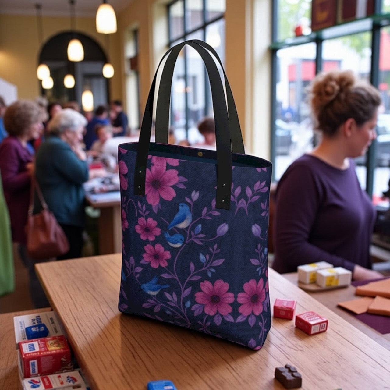 Songbird Bloom Plum Urban Tote