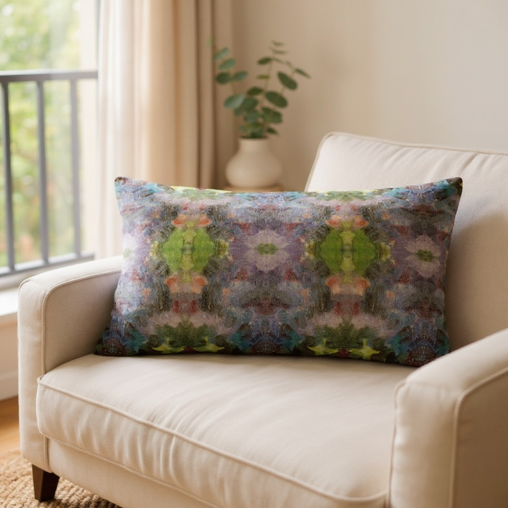 Lilac Waterlilies 24 x 12 Pillow Cover