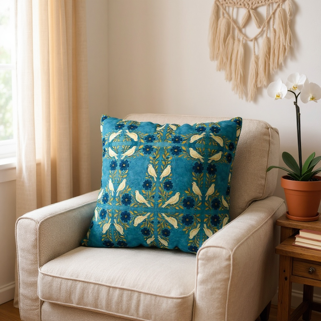 Doves of Peace 22 x 22 Pillow Cover