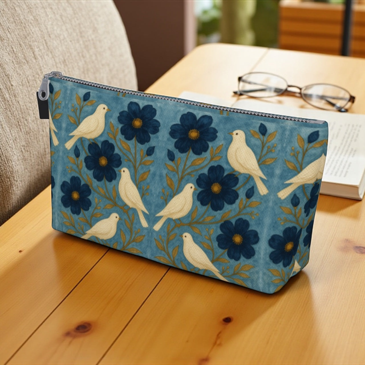 Doves of Peace Makeup Bag