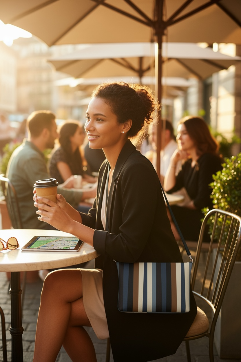 Midnight Timber Vegan Leather Crossbody Purse