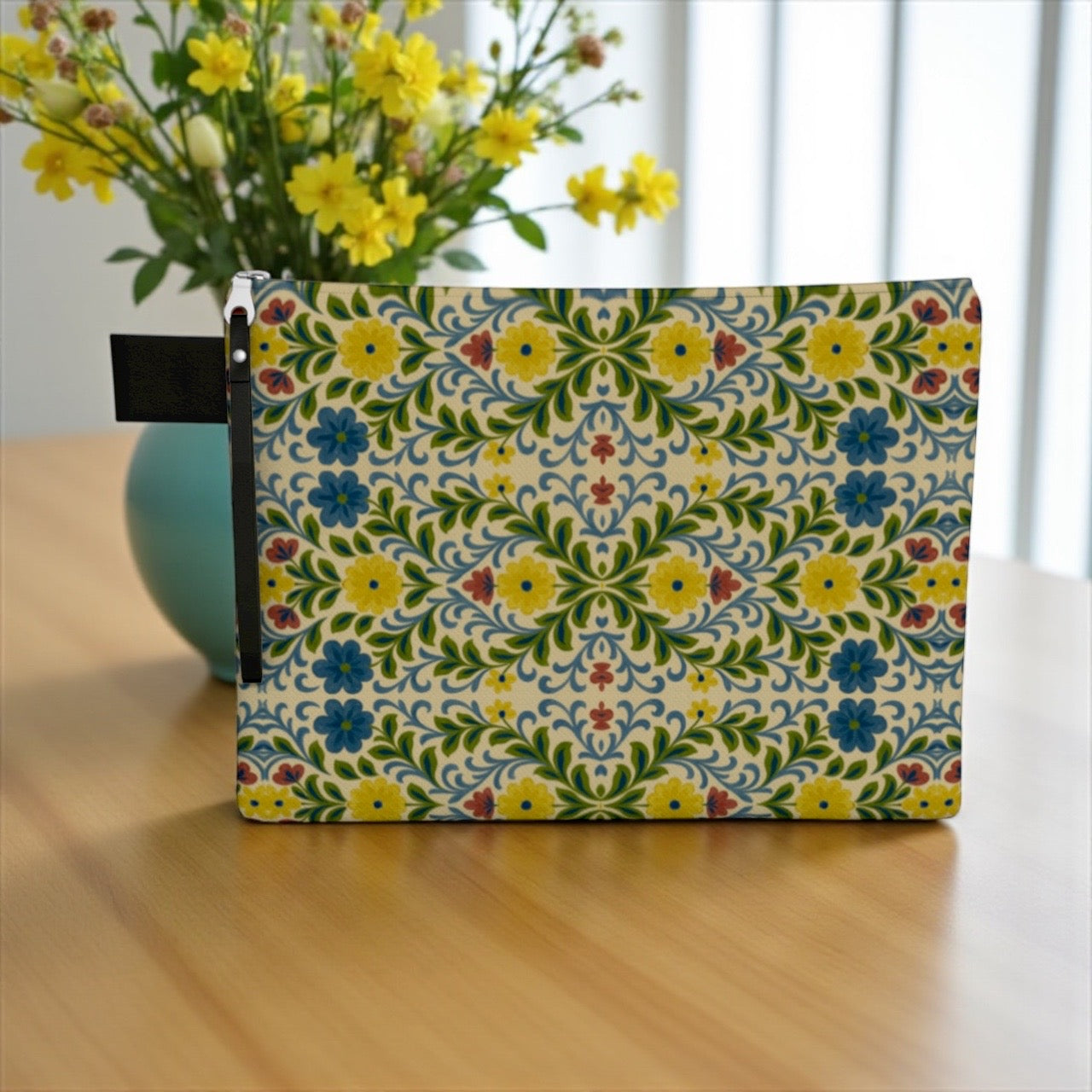 Jardin Provencale Goldenrod Zipper Carry-All Bag