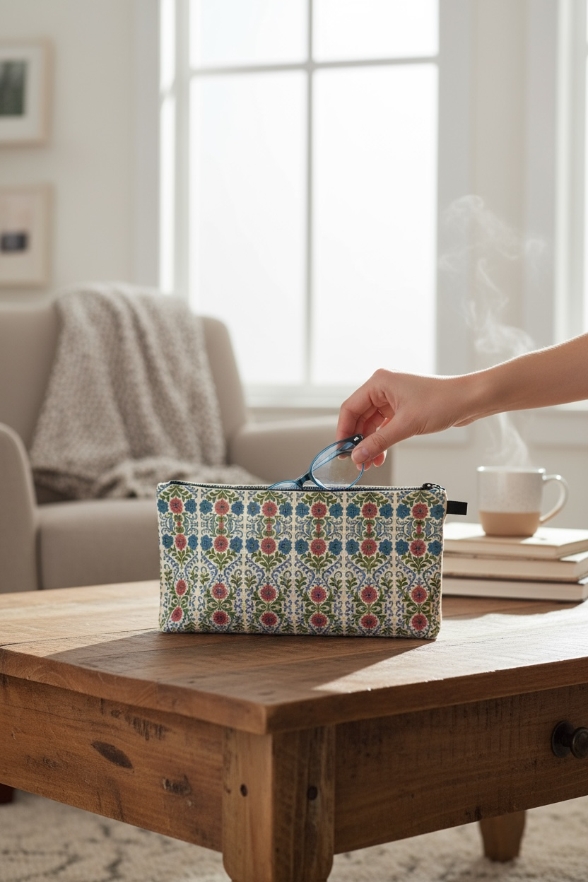 Jardin Provencale Blush Pencil Case