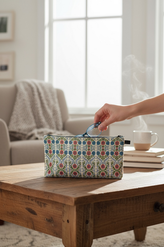 Jardin Provencale Blush Pencil Case