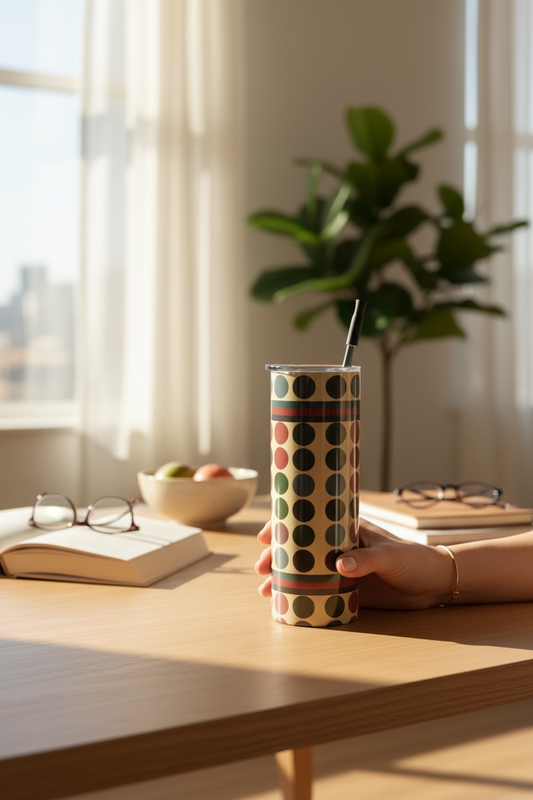 Retro Dotscape Water Bottle