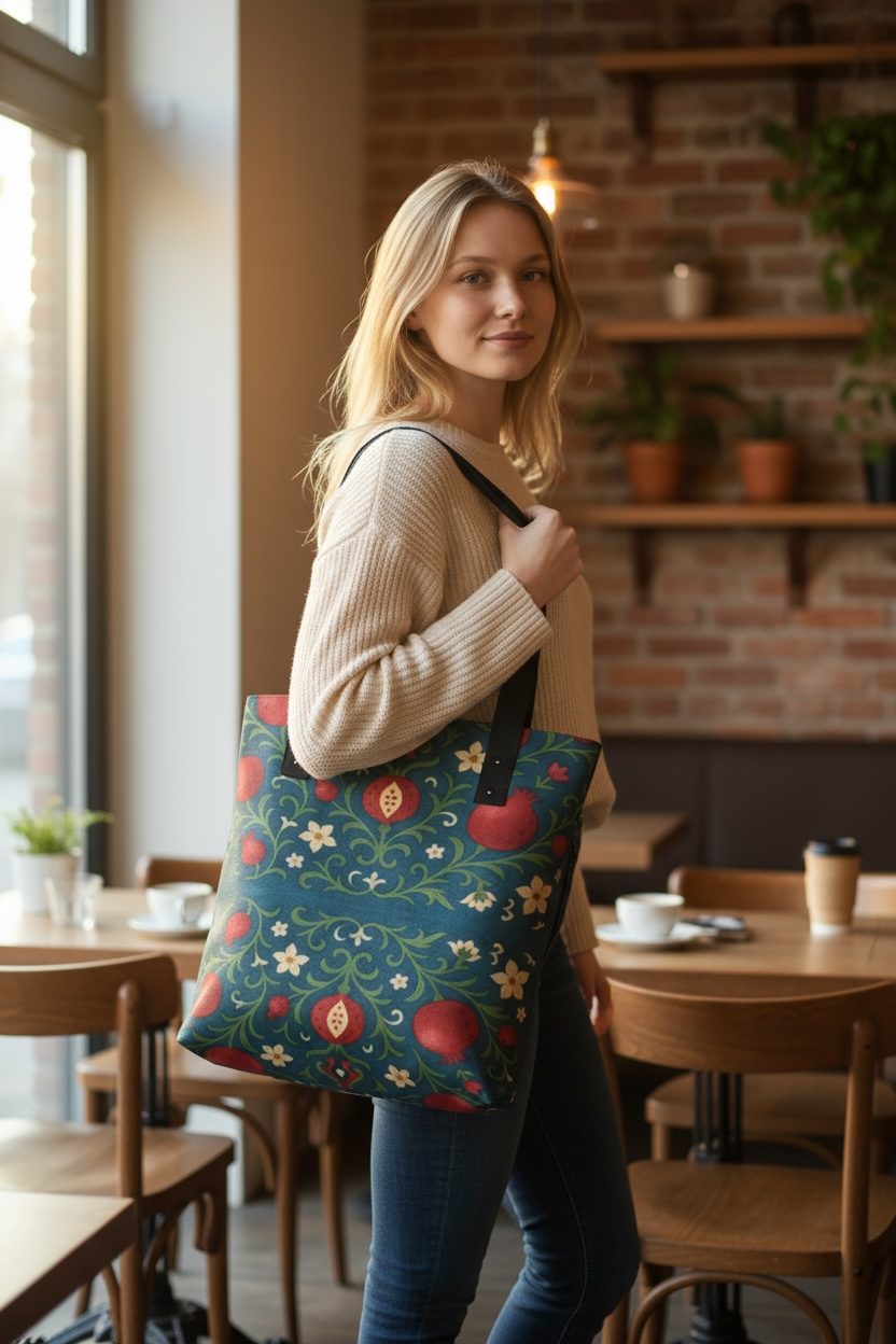 Winter Pomegranates Urban Tote Bag