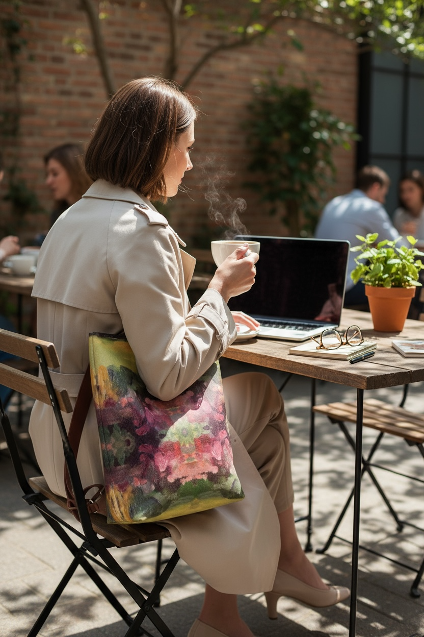 Giverny Gardens Vegan Leather Backpack