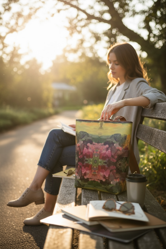 Giverny Gardens Vegan Leather Backpack