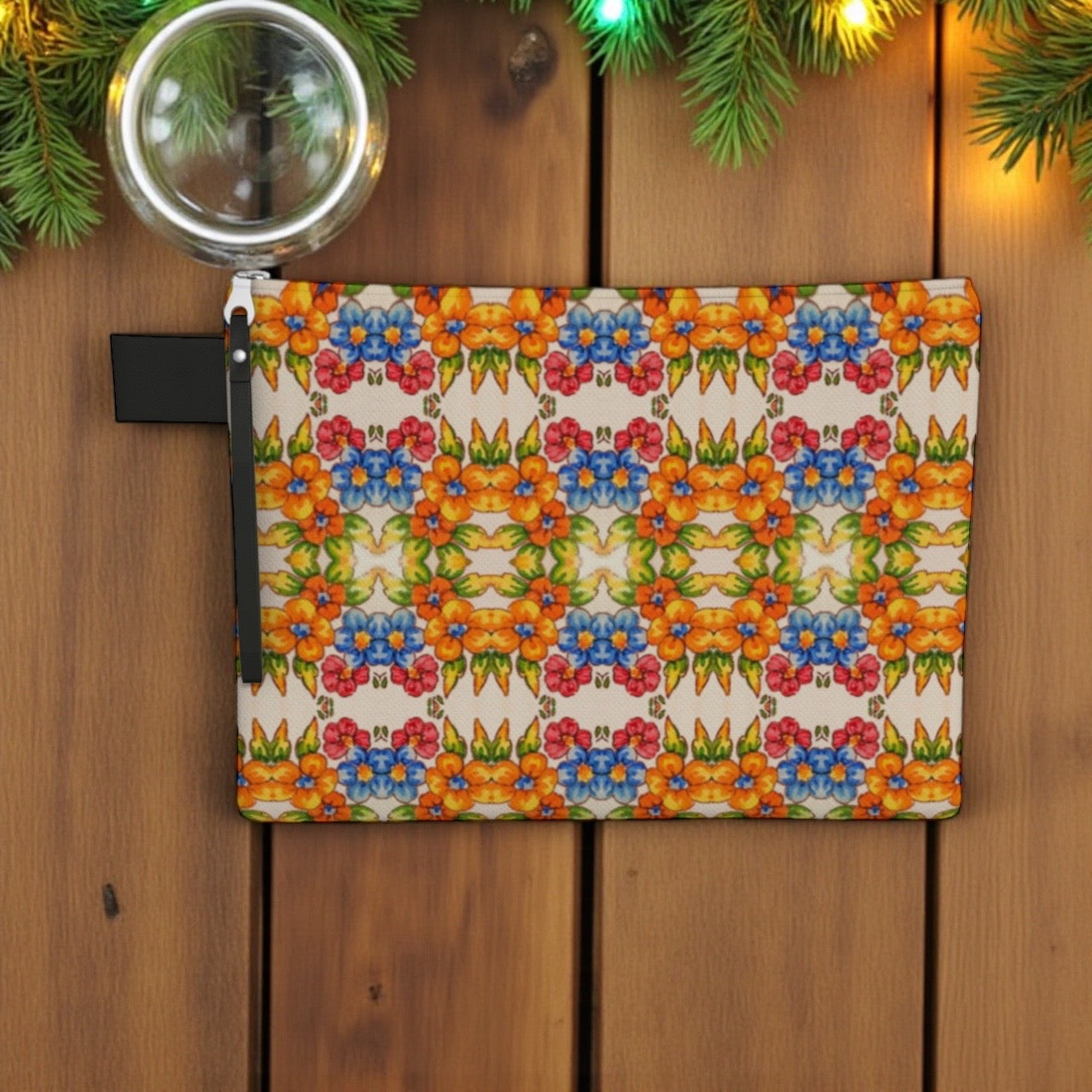 Positano Flowers Zipper Carry-all Bag