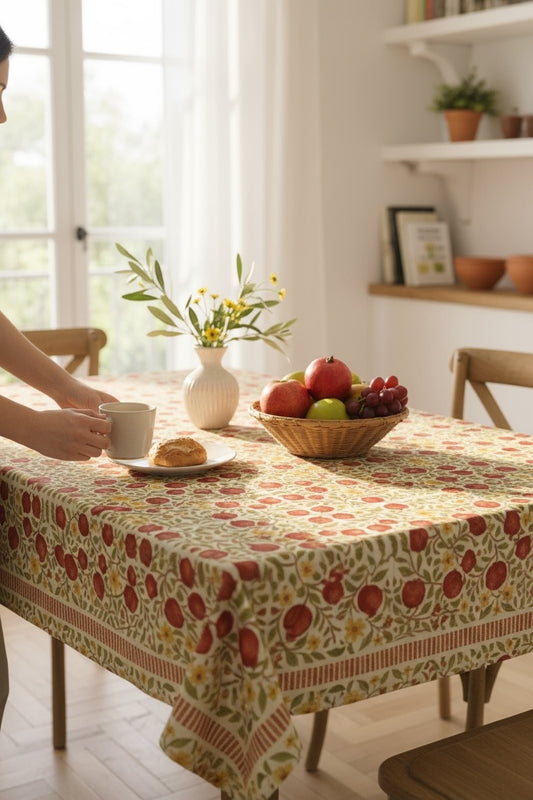 Autumn Pomegranates 60 x 60 Tablecloth