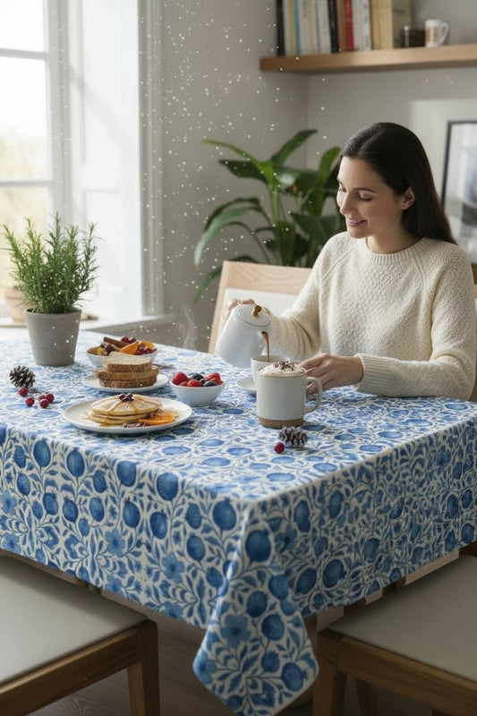 Blue Pomegranate 60 x 90 Tablecloth