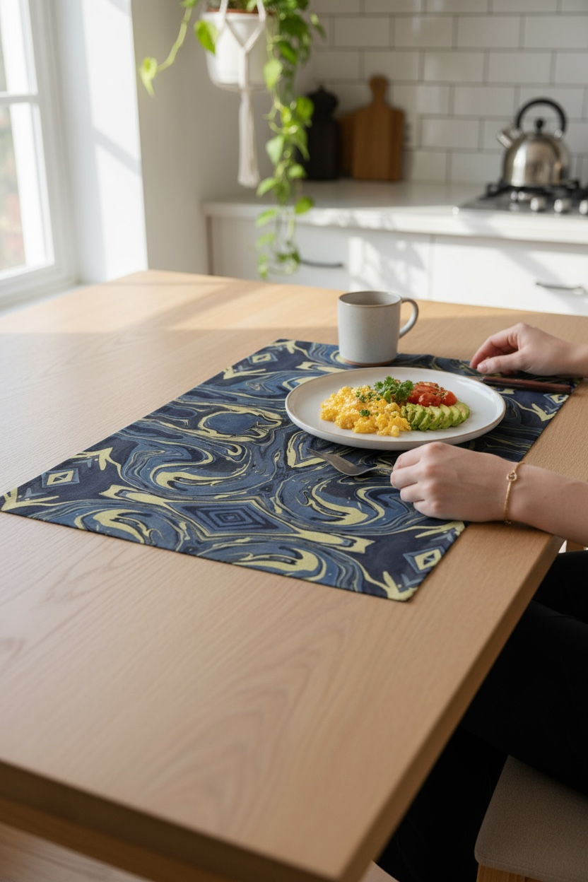 Mendocino Blues Diamond Placemats