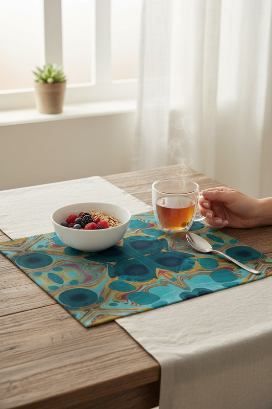 Gilded Currents Butterflies Placemats