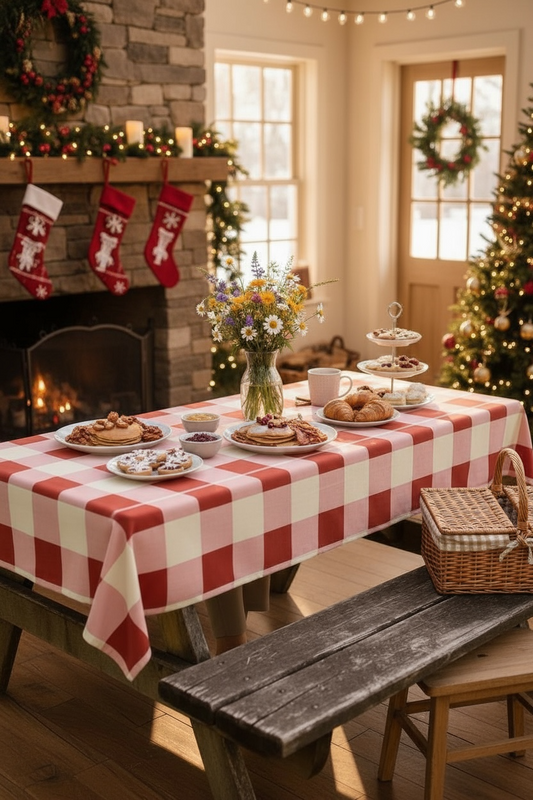 Red Gingham 60 x 90 Tablecloth