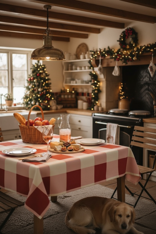 Red Gingham 60 x 60 Tablecloth