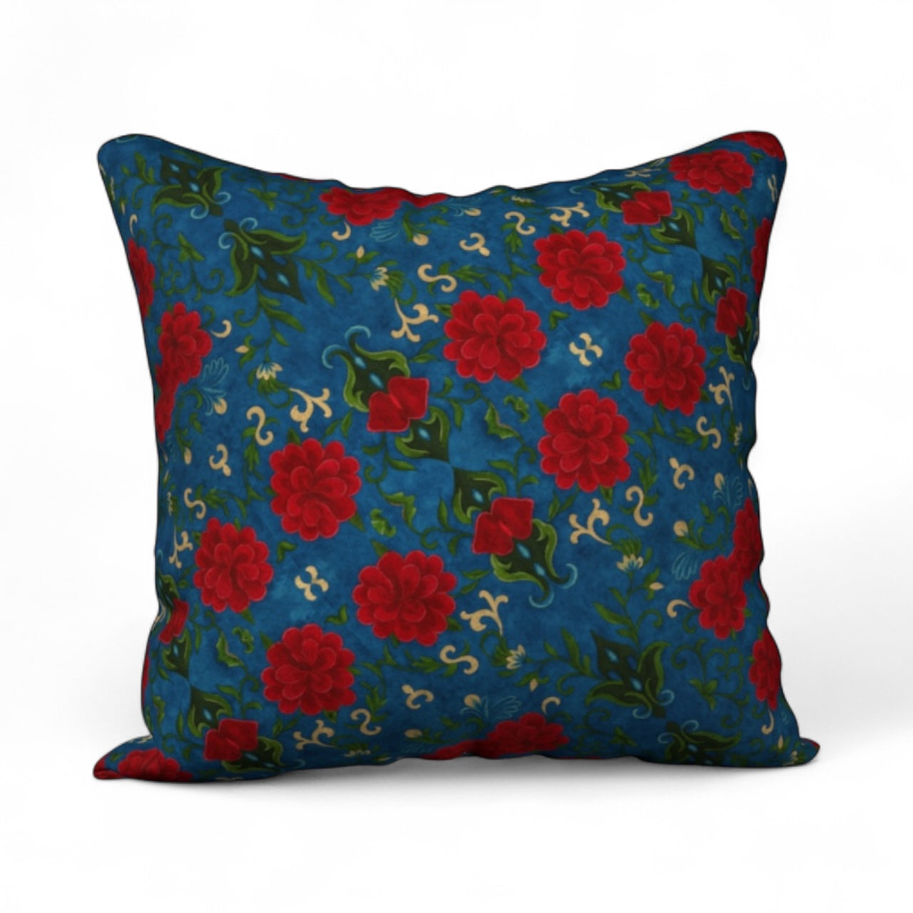 Imperial Peonies Sapphire 18 x 18 Pillow Cover