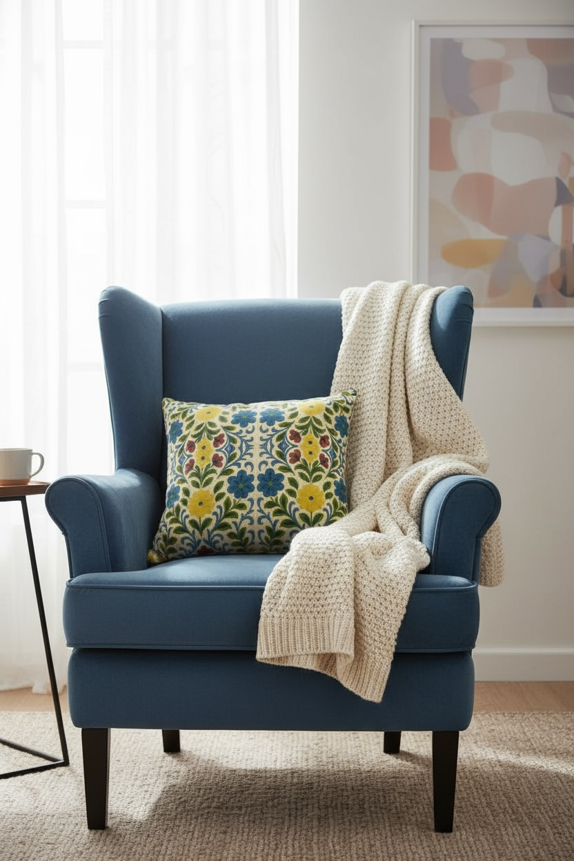 Jardin Provencale Goldenrod 22 x 22 Pillow Cover