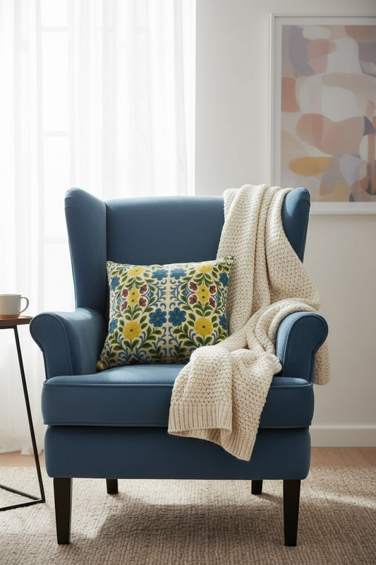 Jardin Provencale Goldenrod 22 x 22 Pillow Cover