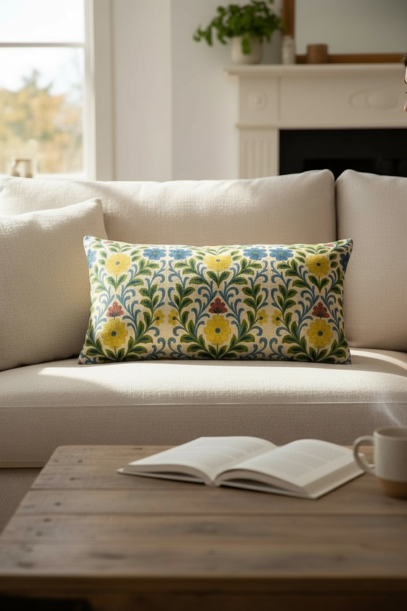 Jardin Provencale Goldenrod 24 x 12 Pillow Cover
