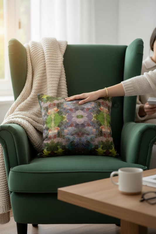 Lilac Waterlilies 18 x 18 Pillow Cover