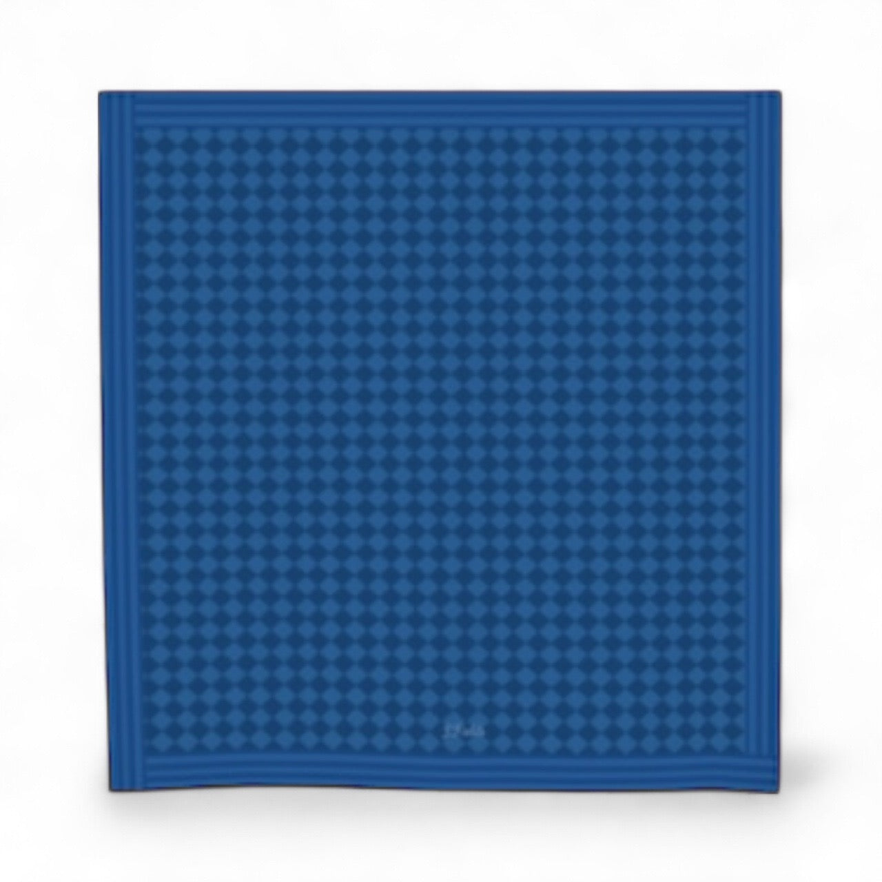 Royal Blue Harlequin Silk Square Scarf