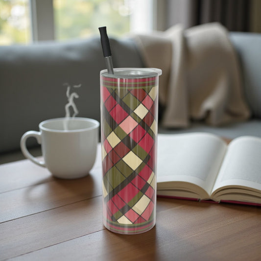 Plaid Harvest Water Bottle