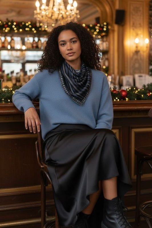 Twilight Bands Silk Square Scarf