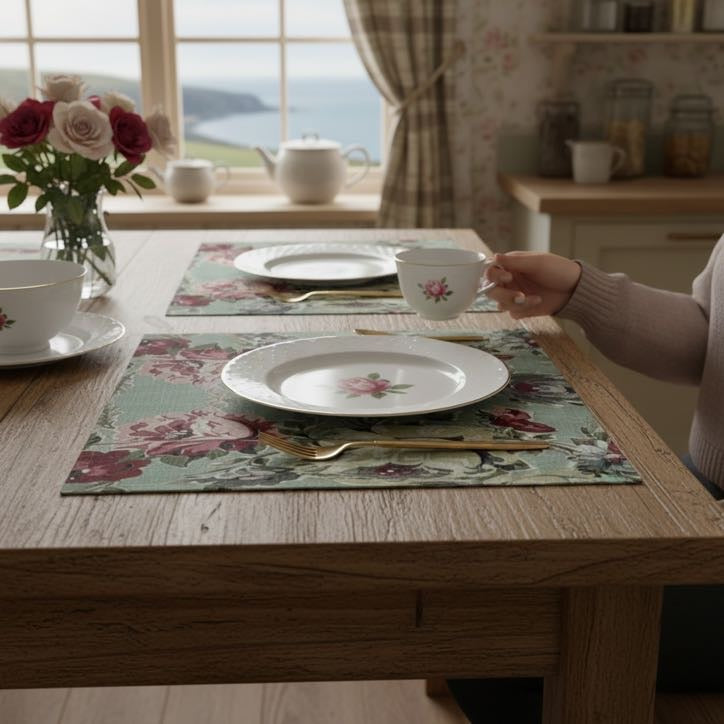 Seafoam Roses Placemats