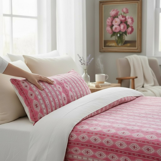 Sweetheart Folk Stripe 24" x 12" Pillow Cover