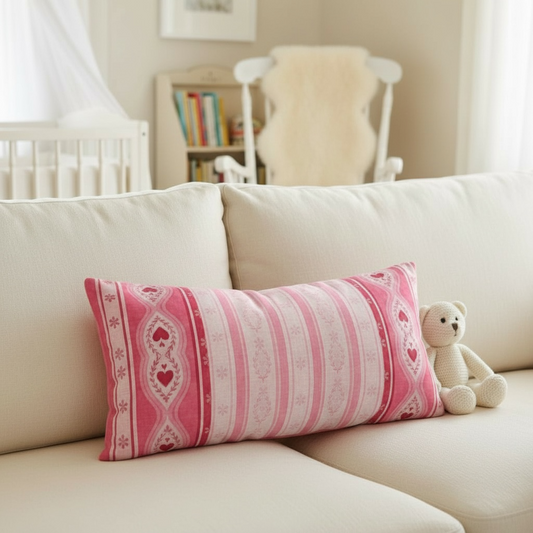 Sweetheart Folk Stripe 24" x 12" Pillow Covers