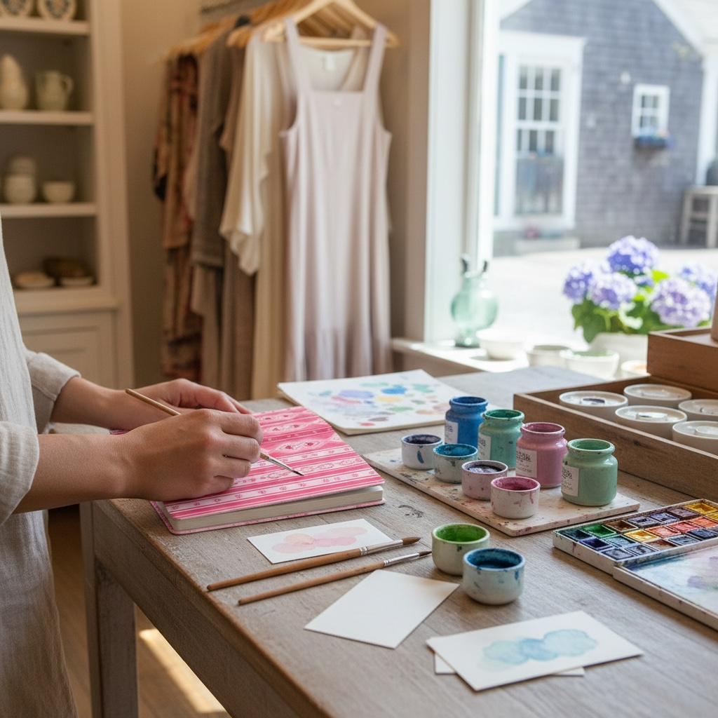 Sweetheart Folk Stripe Notebook