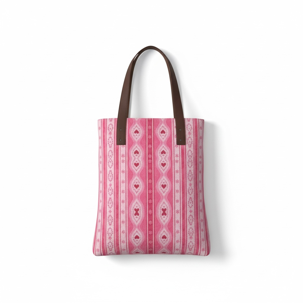 Sweet Heart Folk Stripe Urban Tote