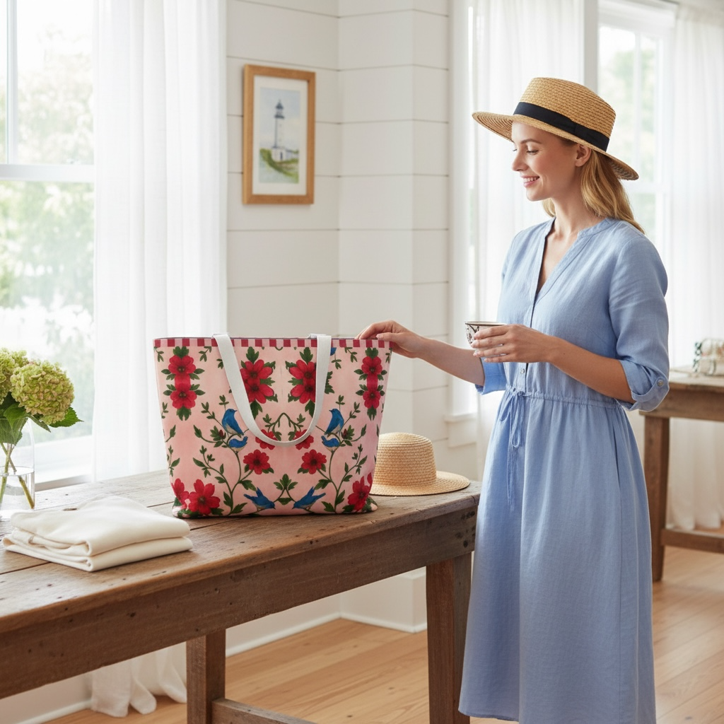 Songbird Bloom Pink Tote