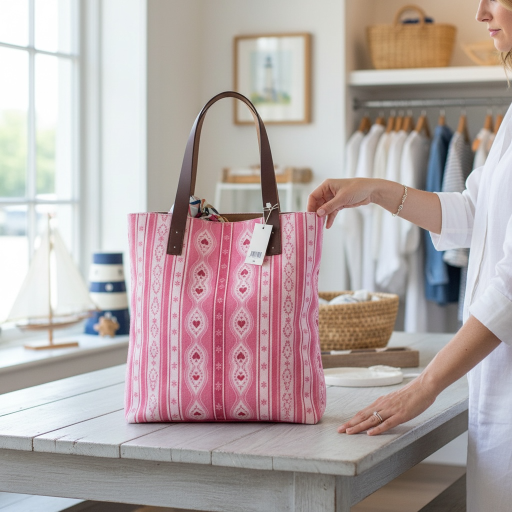 Sweet Heart Folk Stripe Urban Tote