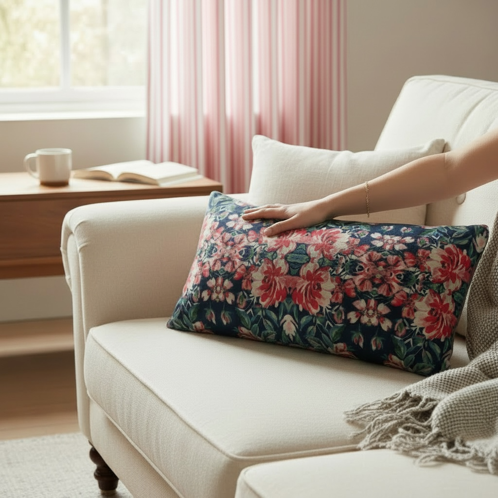 Harbor Rose 24 x 12 Pillow Cover