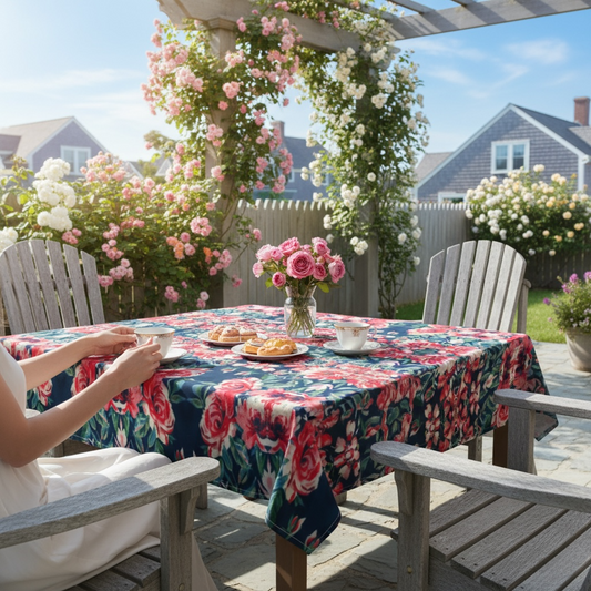 Harbor Rose 60 x 60 Tablecloth