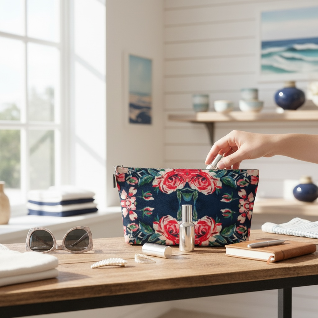 Harbor Rose Makeup bag