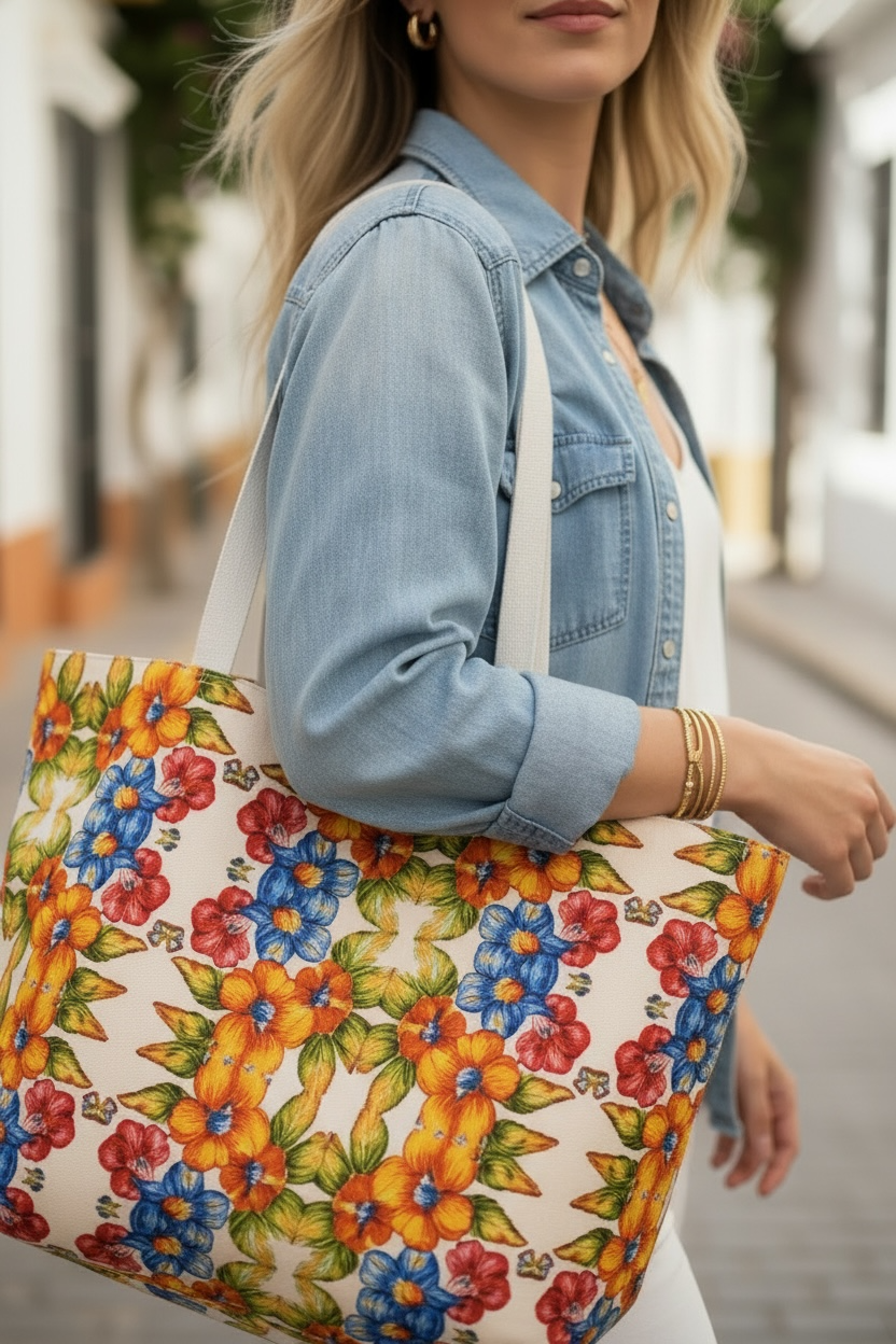 Seaside Blooms Tote Bag