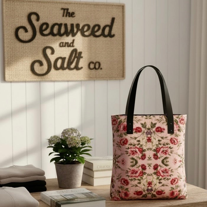 Rose Trellis Market Tote Bag