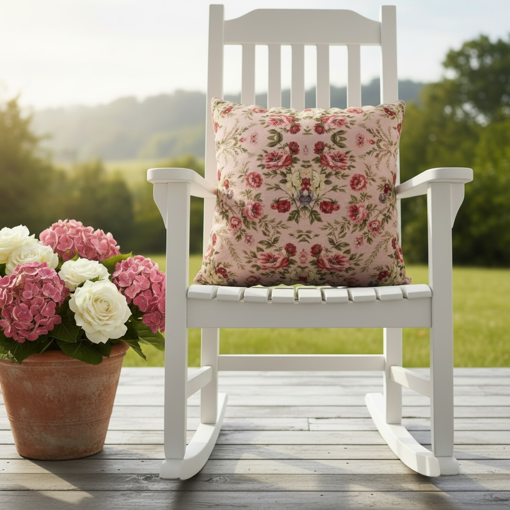 Rose Trellis 22 x 22 Pillow Cover
