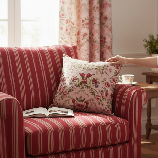 Rose Trellis 18 x 18 Pillow Cover