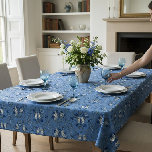 Blue Manor Bloom 60 x 90 Tablcloth